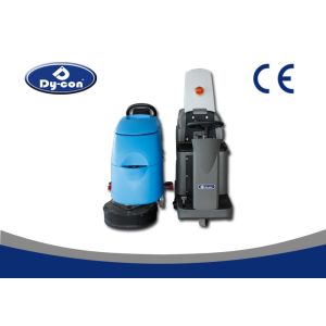 China Dycon Industrial Light Gray Batteryt Dc Floor Scrubber Dryer Machine With A Seat on sale