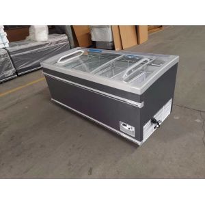 commercial glass freezer glass top freezer