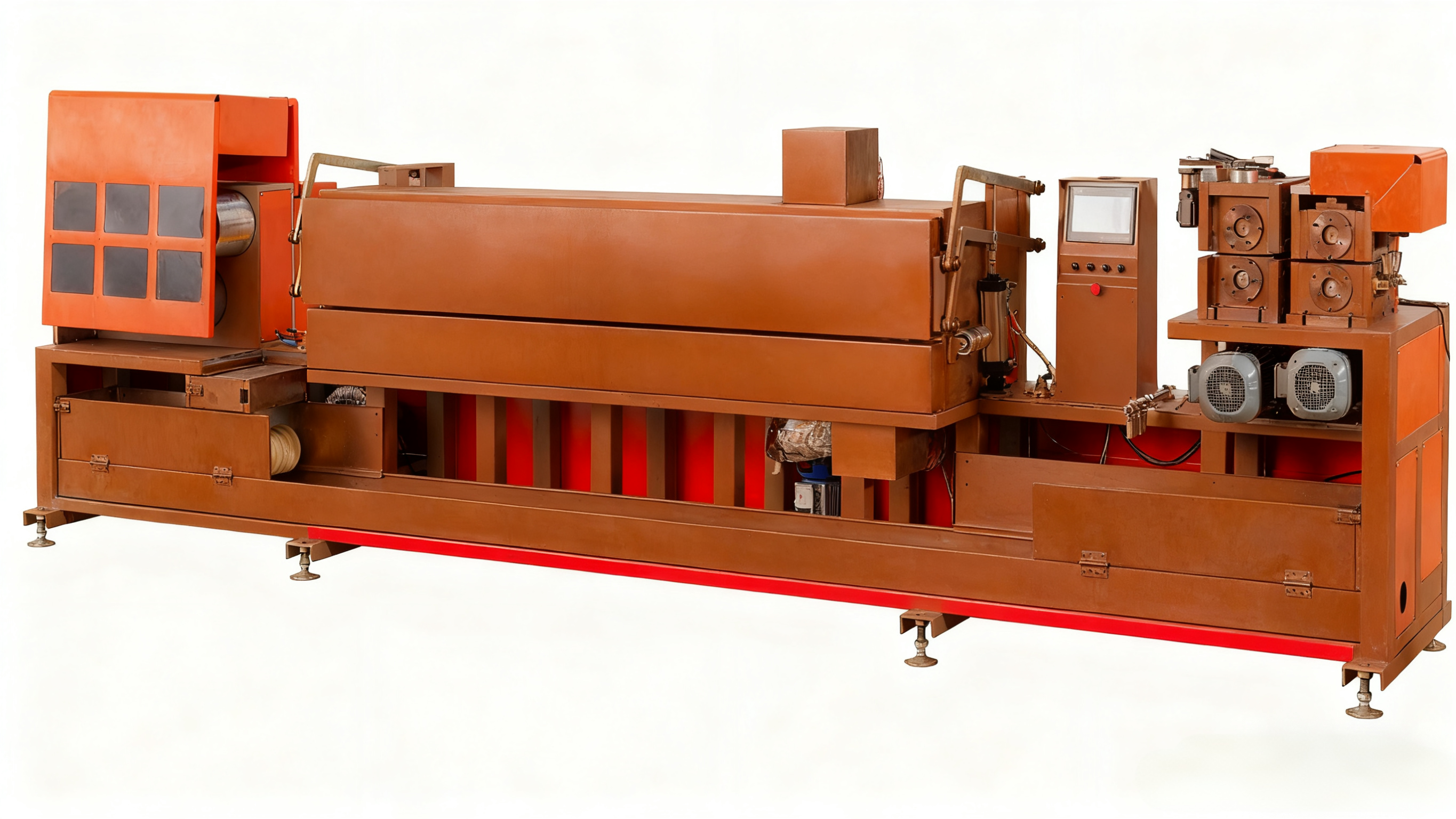 90kg/H - 140kg/H 100KW Strap Roll Machine with 45m×2.0m×4.0m Dimensions for PP