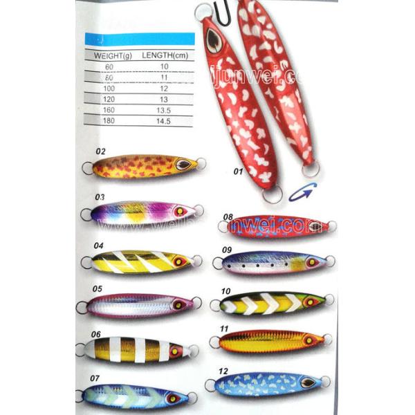 Buy New design 60g~180g   best sale lead metal jig fishing lure at wholesale prices