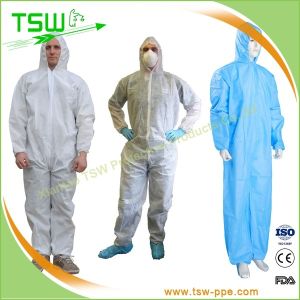 Industrial Protective Working Uniforms Disposable Full Body Suit