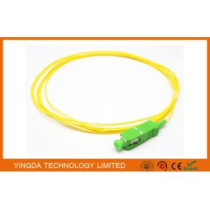 Pigtails SC APC Singlemode Simplex 3 M 900 um PVC Yellow Fiber Optic Cable