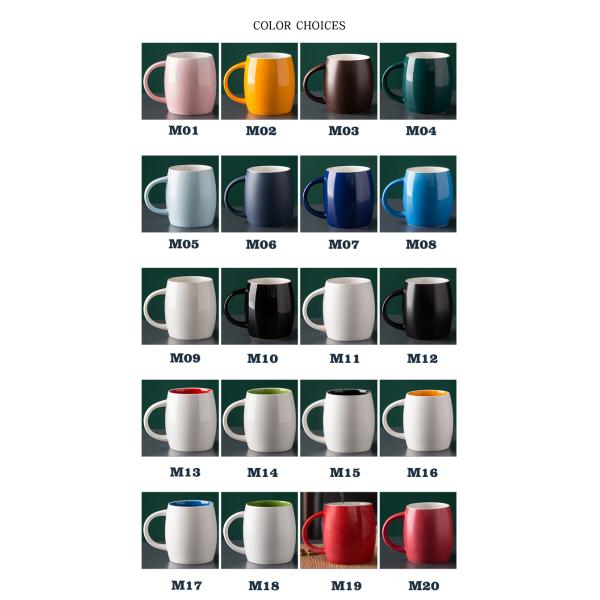 red blue polychrome printed coffee mugs wholesale engrave personalized custom logo plain white coffee cheap ceramic mug