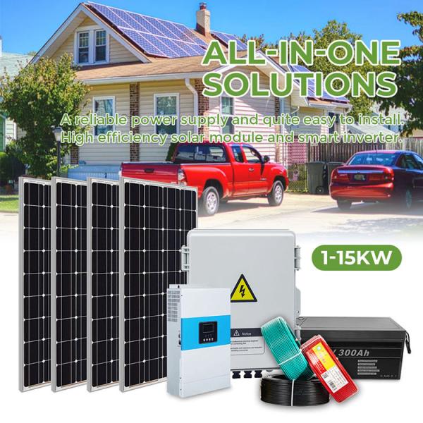 Buy Commercial Complete Solar Roof Mounting Kit Off Grid Inverter 20kw at wholesale prices