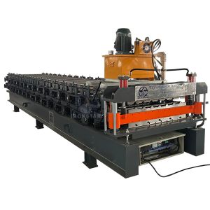 Quality 5 rib and 7 rib double deck 750 roof sheet roll forming machine for Malaysia for sale