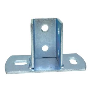 Customized Strut Channel Fittings Flat Angle silver For electrical Channel