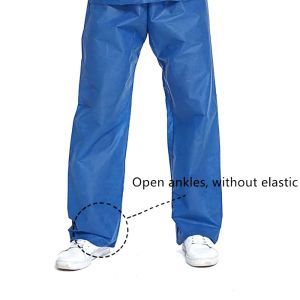 Short Sleeve Non Woven Disposable Scrub Suit
