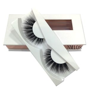 100% 3D Mink Eyelashes Crisscross Natural Fake Lashes Overlength NM108