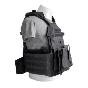 Multi-function Protective Vest With Molle System and Pouches for Body Safety in