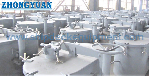 CB/T 282 Type A Round Type Rotary Oil Tank Hatch Cover Marine Outfitting
