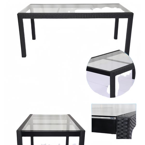 7 PCS Woven Dining Table Chairs Patio Conversation Leisure Rattan Sofa Set