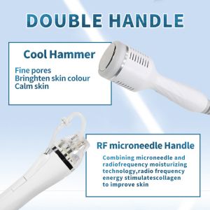Fractional Microneedle 2 in 1 with Cold Hammer Machine for Acne Acar Removal