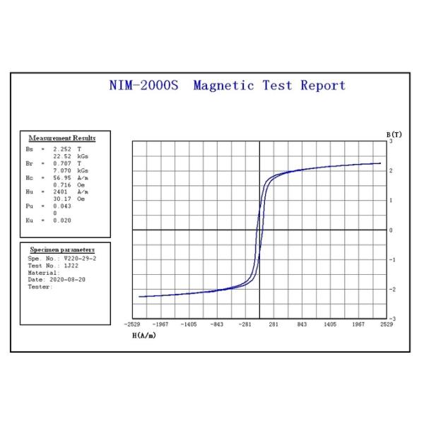 Hiperco 50 Material Made In China With B-H Curve Properties Datasheet