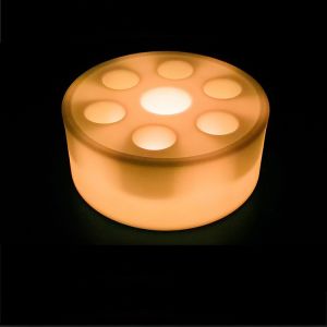 Quality Rechargeable remote control unique led plastic barware for sale