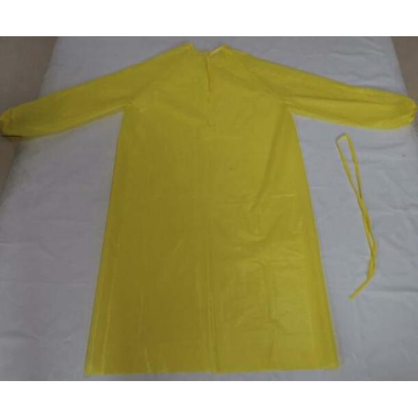 PP PE Filter Medical Protective Suit Yellow Disposable Isolation Clothing