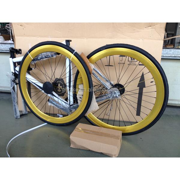 700c Fixed Gear Bicycle with Hard Frame Non-rear Damper Type and Aluminum Rim Material