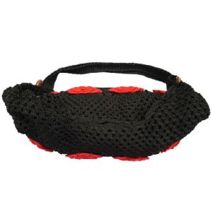 Handmade handbag hobo women black medium bag