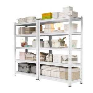Storage Solution Durable Epoxy Powder Coat Finished Boltless Metal Shelving with