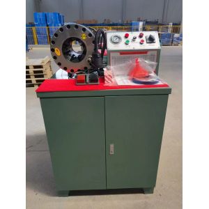 China 600T Custom Colour Hydraulic Hose Crimping Machine 1/4 To 2 Inch With Foot Pedal on sale