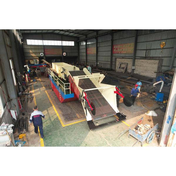 24 m3/h Hydraulic Water Hyacinth Harvester Machine / Aquatic Weed Harvester With Diesel Engine