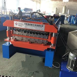 0.8mm PPGI Metal Corrugated Roof Sheet Making Machine Shake Proof