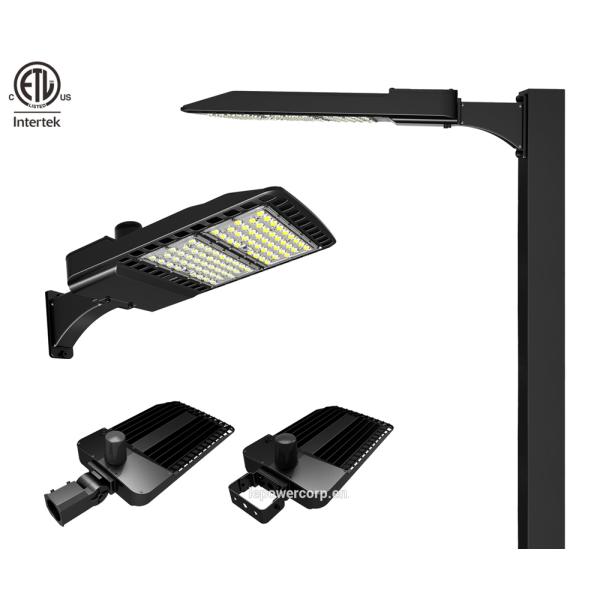Parking Lot Outdoor LED Street Lights IP66 IK09 100/150W Shoebox Module 155lm/w ETL Approved