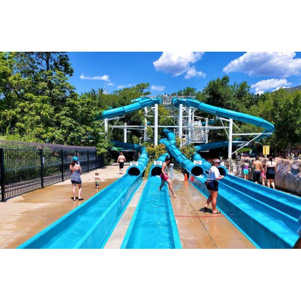 ODM Water Park Child Swimming Pool Play Area Aqua Theme Rides Tube Spiral Fiberglass Slide For Kids