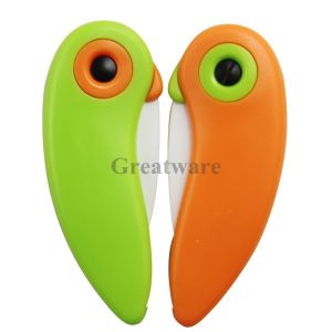 Kitchen Owl Portable Mini Folding Ceramic Fruit Knife