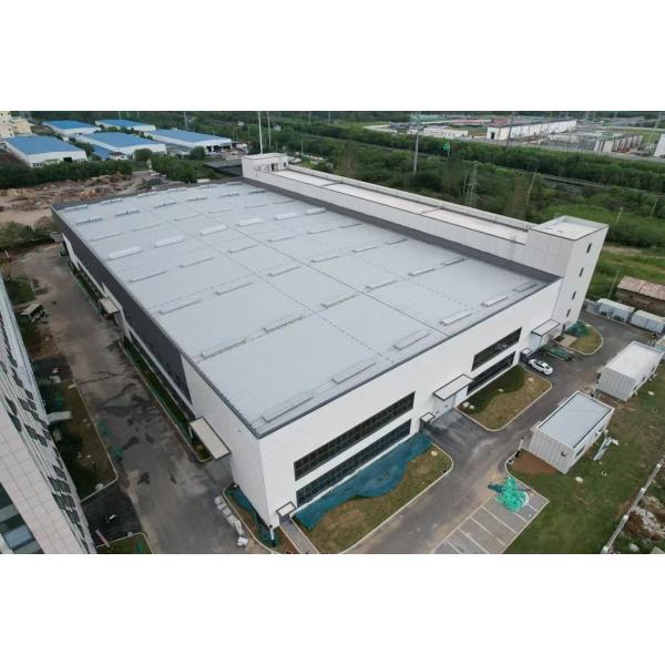 Buy Galvanized Column Steel Structure Warehouse With Sandwich Panel Roof Panel at wholesale prices