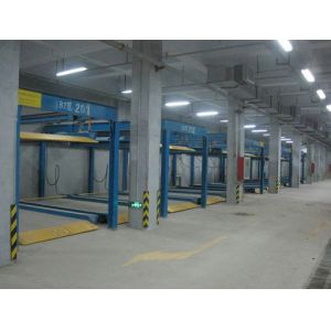 Steel Rope Double Decker Parking System 2 Levels Garage Car Lift