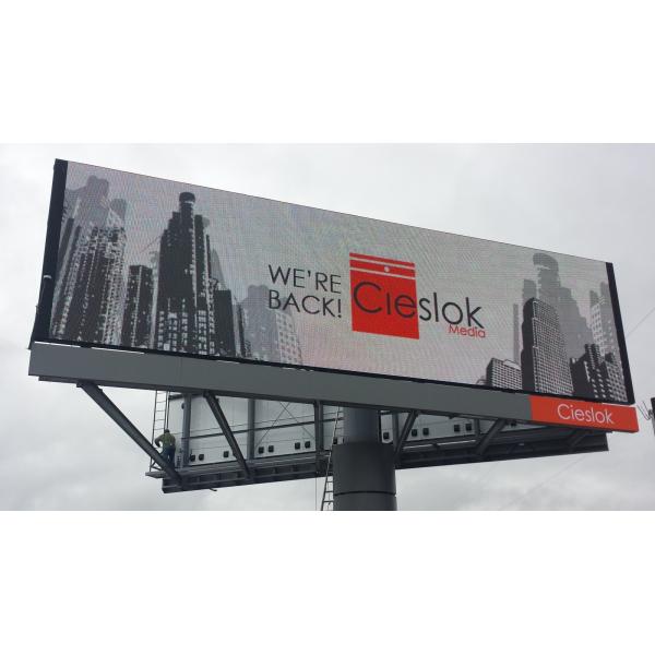 Buy High Brightness Outdoor LED Billboards P6 p8 p10 6500 IP65 Nationstar 1920-2880Hz at wholesale prices