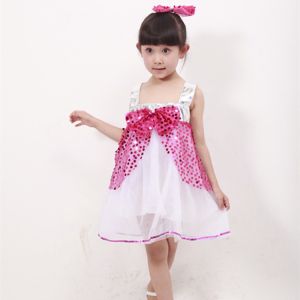 Girl‘s sequined costumes dance costumes dress for children