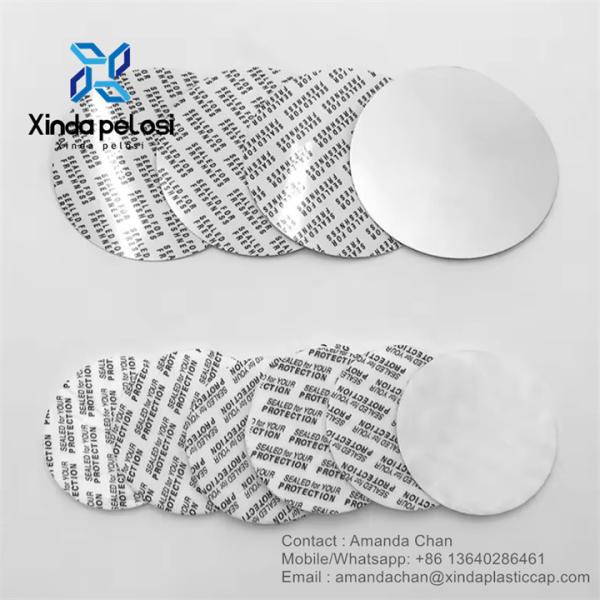 Buy Self Adhesive Pressure Sensitive Seal Press Cap Liners Foam Seal For Bottle Jar at wholesale prices