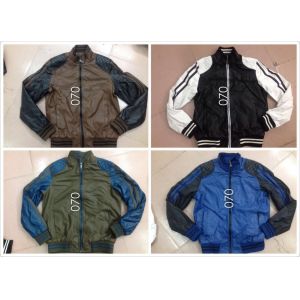 Quality 070 Men's pu fashion jacket coat stock for sale