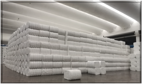 Hollow Conjugated Polyester Fiber 7Dx64MM For Filling Sofa 100% Polyester Virgin