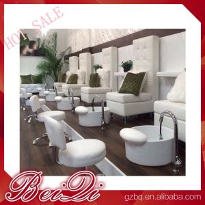 China luxury white leather king chair manicure and pedicure furniture spa chair leather cover on sale