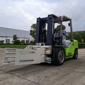 Montacargas 4 Ton Diesel Forklift with Bale Clamp Attachment and Lifting Height