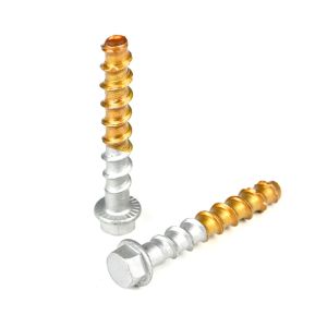 Quality Metope Fastening Steel Bimetal Concrete Anchor Bolt Screw 3/8x4&quot; for Concrete for sale