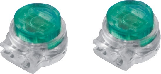 Insulation Displacement UG Wire Splice Connector for 0.4mm - 0.9 mm Cable Green