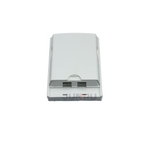 2 port Wall Mounted Fiber Optic Termination Panel Rosette PC+ABS Material