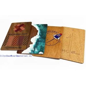 Fudan F08 Wood Hotel Key Card Eco Friendly