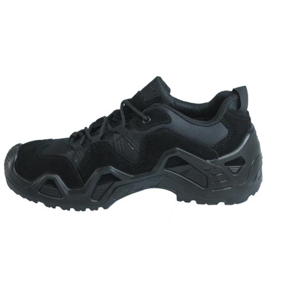Shengjie OEM Black Hiking Mesh Lining Anti slip PUPU Sole LOGO Customized Army Shoes for High Durability