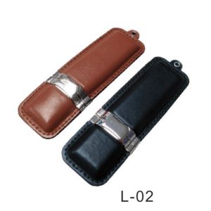 China Leather Pen Drives 4GB 8GB with Keychain Free Printing Logo on sale