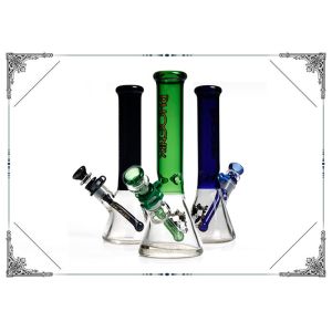 China PHOENIX STAR 5mm Thickness Beaker Glass Bong Smoking Water Pipe Color Bong on sale