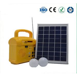 Quality Home using green power energy 10W solar panel solar system for lighting with radio MP3 for sale