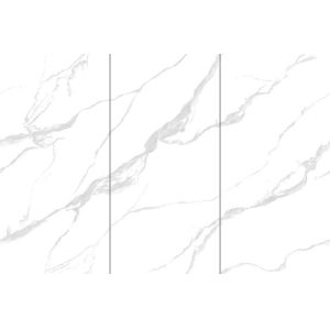 Carrara White Polished Glazed Porcelain Tile 900x1800x9mm