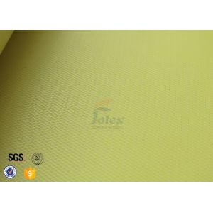 Yellow PU Coated Fiberglass Fabric 3732 Fireproof Welding Protection Blanket