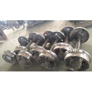 Industrial Railway Wheel Set , Kingrail Railroad Wheels For Trucks 650mm Gauge