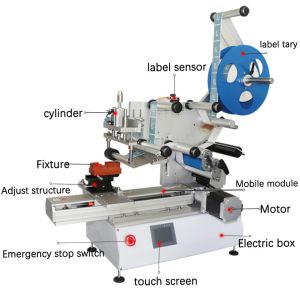 Flat Side Square Bottle Labeling Sticker Labeling Machine Lt-60 For Packaging