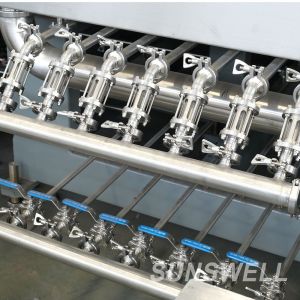 Hot Juice Filling And Packing Machine 5 In 1 Rotary Super Clean Fruit Chunk